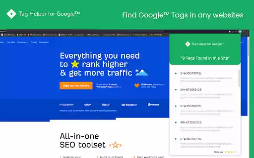 Tag Helper for Google™  from Chrome web store to be run with OffiDocs Chromium online