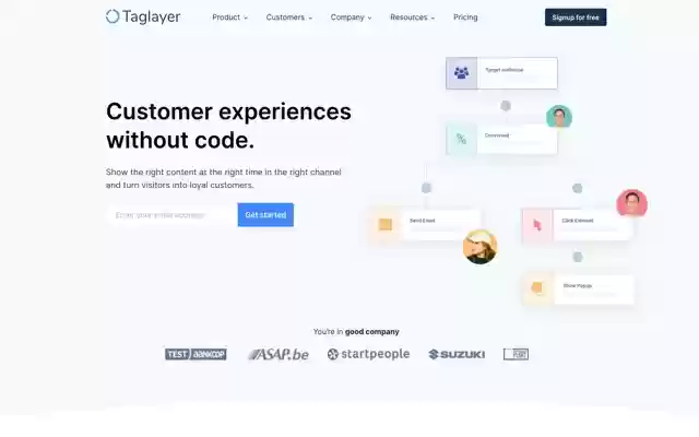 Taglayer Website Editor  from Chrome web store to be run with OffiDocs Chromium online