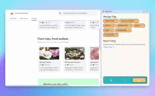 Tagmarks  from Chrome web store to be run with OffiDocs Chromium online