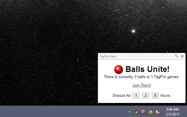 TagPro Alerts  from Chrome web store to be run with OffiDocs Chromium online