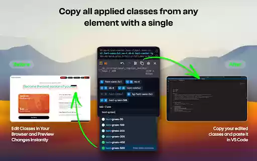 Tail Lens for Tailwind: Inspect, Edit, and Build Tailwind CSS Visually  from Chrome web store to be run with OffiDocs Chromium online