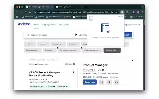Tailor My Resume Extension  from Chrome web store to be run with OffiDocs Chromium online