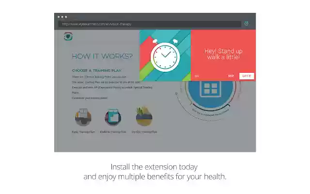 Take a Break by Eye Care Plus  from Chrome web store to be run with OffiDocs Chromium online