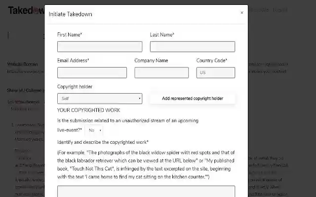 Takedwn  from Chrome web store to be run with OffiDocs Chromium online