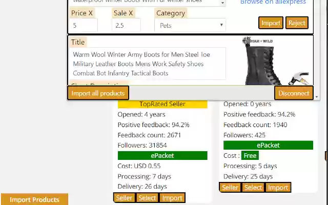 Taknalogy Aliexpress Dropshipping  from Chrome web store to be run with OffiDocs Chromium online