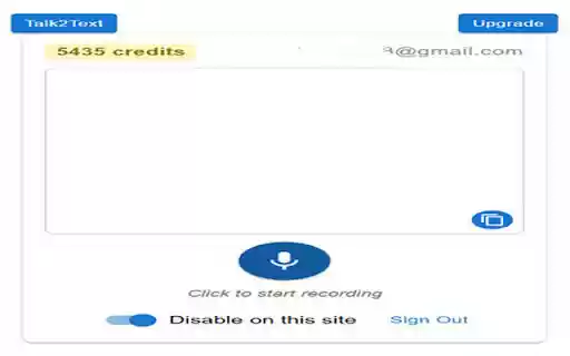 Talk2Text  from Chrome web store to be run with OffiDocs Chromium online