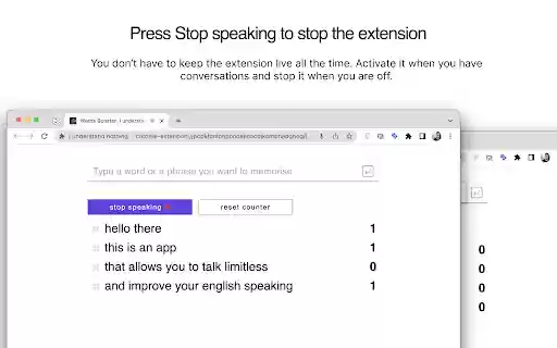Talkery: Words Booster  from Chrome web store to be run with OffiDocs Chromium online