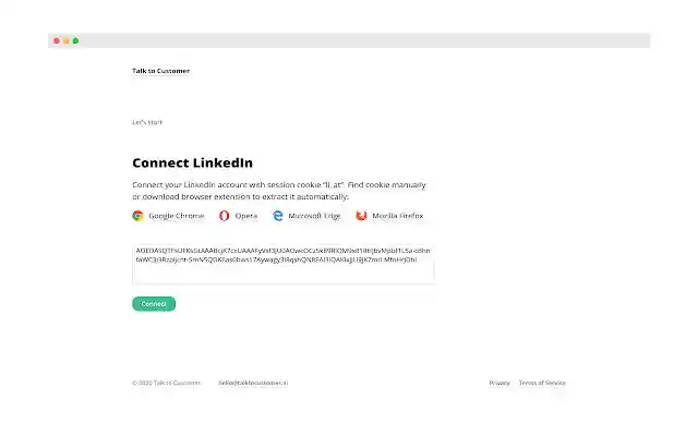 Talk to Customer from Chrome web store to be run with OffiDocs Chromium online Talk to Customer from Chrome web store to be run with OffiDocs Chromium online