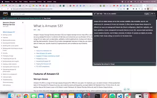 Talk Web Talk to any website  from Chrome web store to be run with OffiDocs Chromium online