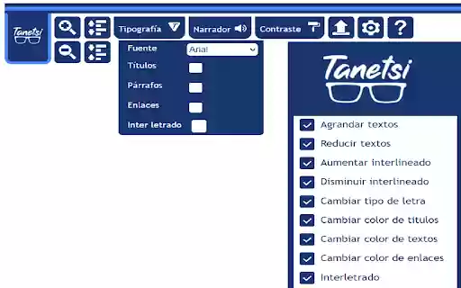 Tanetsi: Accesibility toolbar from Chrome web store to be run with OffiDocs Chromium online Tanetsi: Accesibility toolbar from Chrome web store to be run with OffiDocs Chromium online