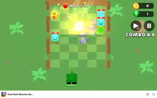 Tank Ball: Monster Battle Can you steer your tank to victory?  from Chrome web store to be run with OffiDocs Chromium online
