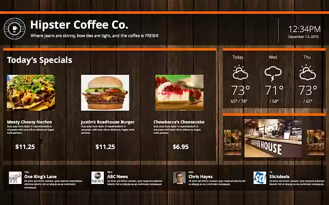 TapSocial Digital Signage  from Chrome web store to be run with OffiDocs Chromium online