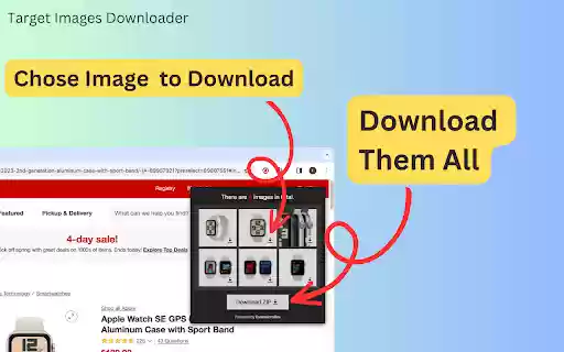 Target Images Downloader  from Chrome web store to be run with OffiDocs Chromium online