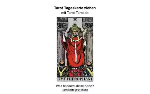 Tarot Tageskarte ziehen mit Tarot Tarot.de  from Chrome web store to be run with OffiDocs Chromium online