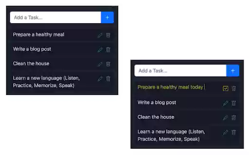 Taskit  from Chrome web store to be run with OffiDocs Chromium online