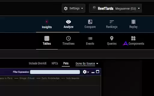 Taste for Blood Log Insights  from Chrome web store to be run with OffiDocs Chromium online