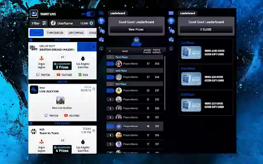 Taunt Live  from Chrome web store to be run with OffiDocs Chromium online