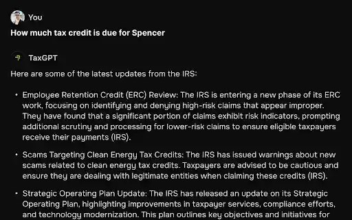 TaxGPT  from Chrome web store to be run with OffiDocs Chromium online