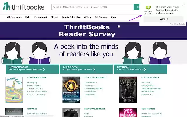 Teacher Discounts  from Chrome web store to be run with OffiDocs Chromium online