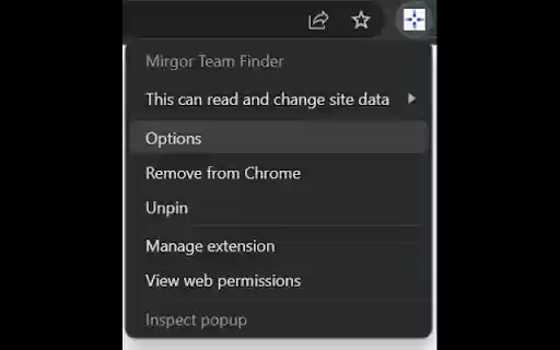 Team Finder  from Chrome web store to be run with OffiDocs Chromium online