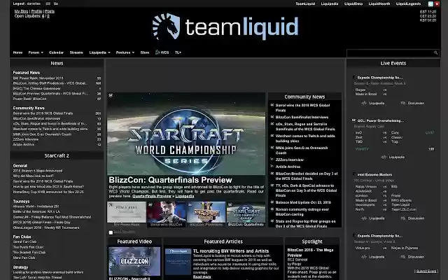 Teamliquid.net Dark Theme  from Chrome web store to be run with OffiDocs Chromium online