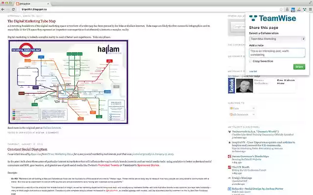 Teamwise  from Chrome web store to be run with OffiDocs Chromium online