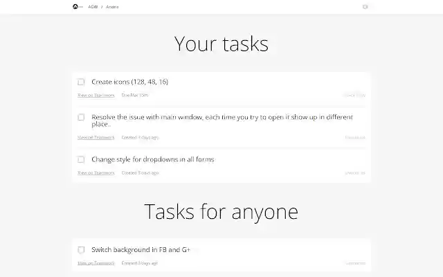 Teamwork PM Quick View from Chrome web store to be run with OffiDocs Chromium online Teamwork PM Quick View from Chrome web store to be run with OffiDocs Chromium online