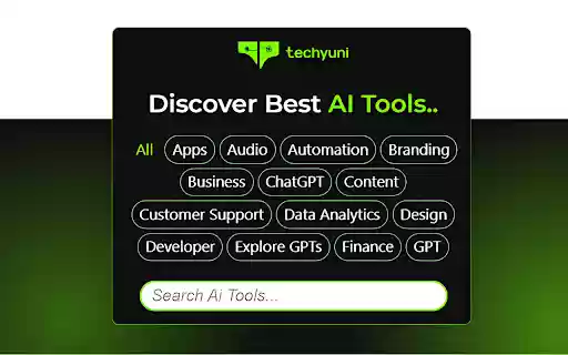 Techyuni: Ai tools library from Chrome web store to be run with OffiDocs Chromium online Techyuni: Ai tools library from Chrome web store to be run with OffiDocs Chromium online