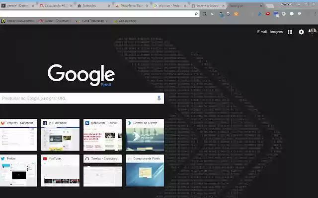 TecnoTema Black de la tienda web de Chrome se ejecutará con OffiDocs Chromium en línea