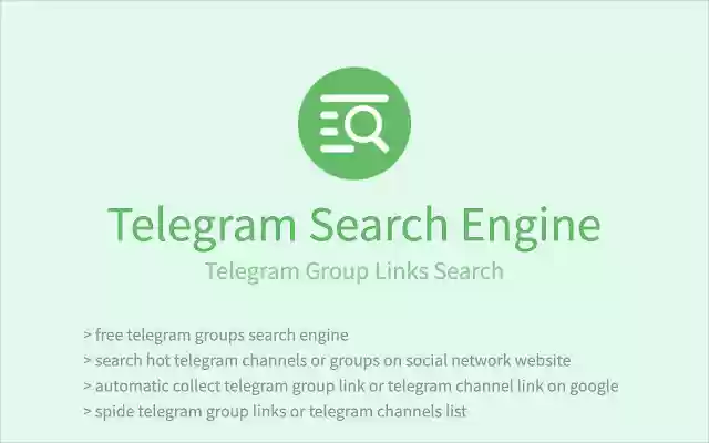 Telegram Search Engine TG Group Link Search  from Chrome web store to be run with OffiDocs Chromium online
