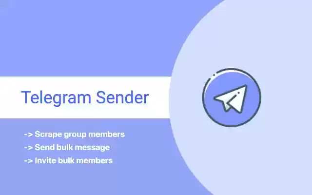 Telegram Sender Telegram bulk message send  from Chrome web store to be run with OffiDocs Chromium online