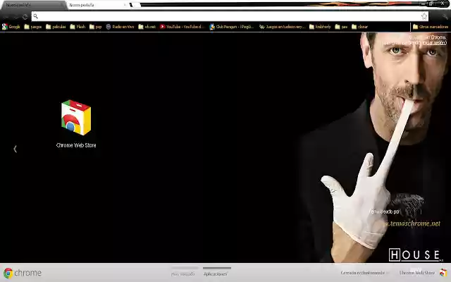 Tema de Dr. House  from Chrome web store to be run with OffiDocs Chromium online