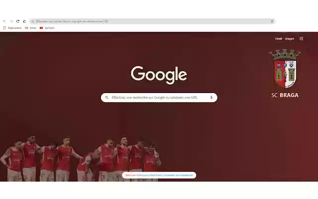 Tema SC Braga  from Chrome web store to be run with OffiDocs Chromium online