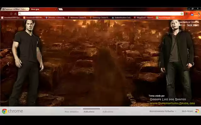 Tema Supernatural  from Chrome web store to be run with OffiDocs Chromium online