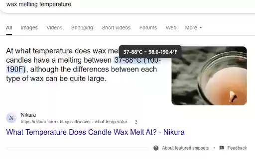 Temperature Converter Tooltip  from Chrome web store to be run with OffiDocs Chromium online