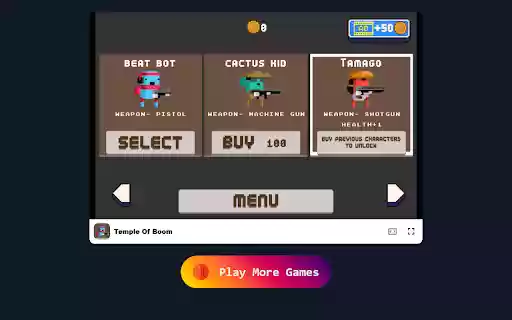 Temple of Boom Game Choose Your Hero and Conquer Dynamic Dungeons!  from Chrome web store to be run with OffiDocs Chromium online