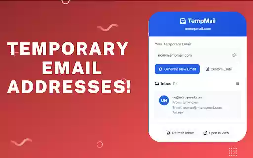 Temp mail Temporary Email mtempmail.com  from Chrome web store to be run with OffiDocs Chromium online
