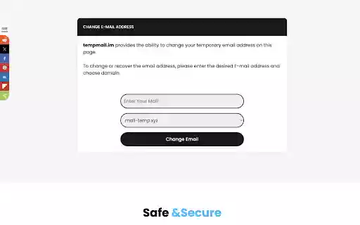Temp Mail Temporary Email tempmail.im  from Chrome web store to be run with OffiDocs Chromium online