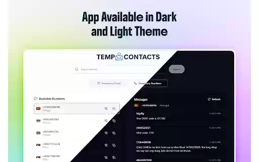 Temporary Contacts – Temp Phone Number and Temp Mail Instantly from Chrome web store to be run with OffiDocs Chromium online Temporary Contacts – Temp Phone Number and Temp Mail Instantly from Chrome web store to be run with OffiDocs Chromium online