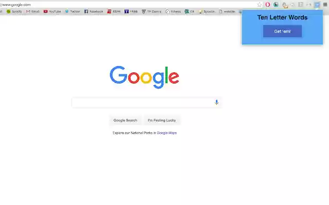 Ten Letter Word Finder  from Chrome web store to be run with OffiDocs Chromium online