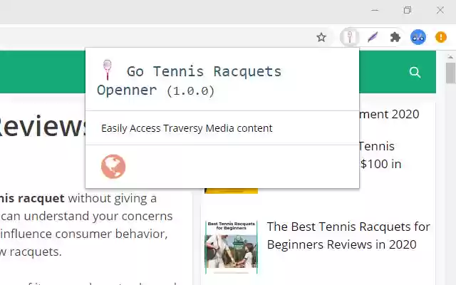 Tennis Racquets Launcher  from Chrome web store to be run with OffiDocs Chromium online