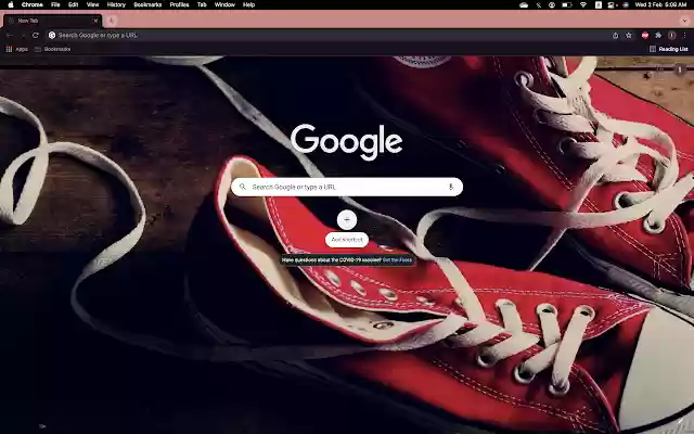 Tennis Shoes Red Theme  from Chrome web store to be run with OffiDocs Chromium online