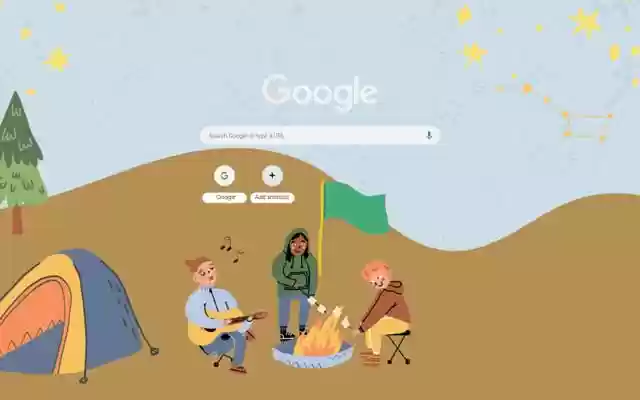 Tents and Camping Flag  from Chrome web store to be run with OffiDocs Chromium online