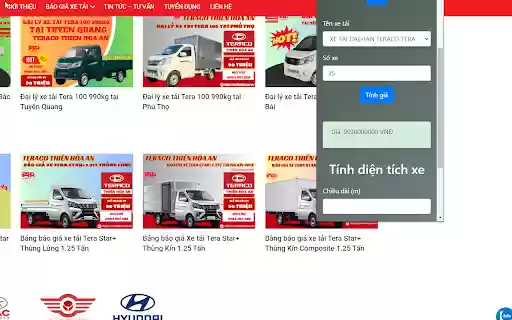 Teraco Long Biên Ô tô Thiên Hòa An  from Chrome web store to be run with OffiDocs Chromium online