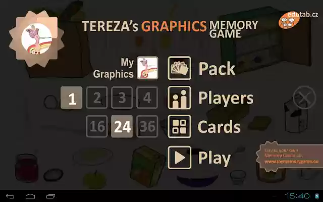 Tereza Graphics Memory Game  from Chrome web store to be run with OffiDocs Chromium online Tereza Graphics Memory Game  from Chrome web store to be run with OffiDocs Chromium online