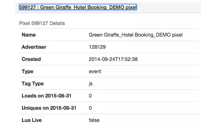 TerminalOne Pixel Debugger  from Chrome web store to be run with OffiDocs Chromium online