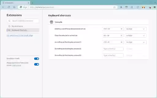 Termsafe  from Chrome web store to be run with OffiDocs Chromium online