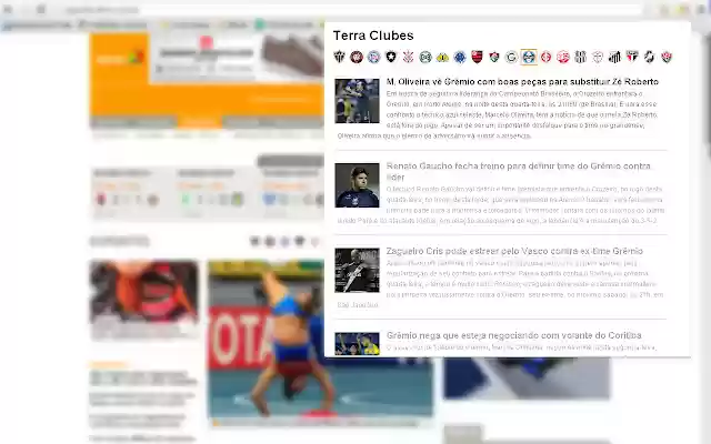 Terra Clubes  from Chrome web store to be run with OffiDocs Chromium online
