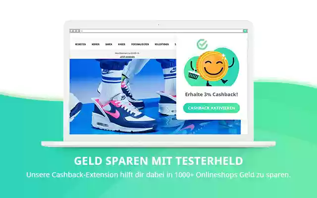TesterHeld Cashback  from Chrome web store to be run with OffiDocs Chromium online