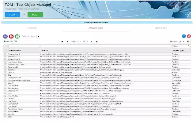 Test Object Manager  from Chrome web store to be run with OffiDocs Chromium online